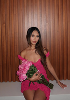 Sweet Ruffled Low-Cut Pink Backless Birthday Short Skirt Homecoming Dress