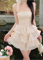 Sweet Sexy Pink Cake A-Line Mini Homecoming Dress