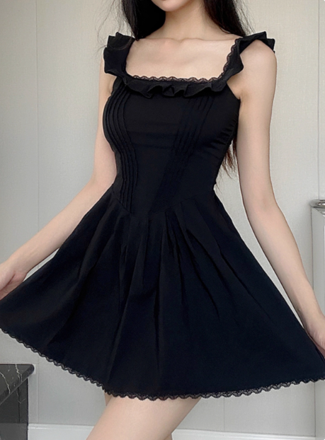 Sweet Square Neck Pleated Lace Waist 17Th Birthday Homecoming Dress Secondary image