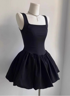 Sweet Square Neck Sleeveless Waist Ballet Puffy Birthday Tutu Homecoming Dress