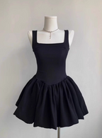 Sweet Square Neck Sleeveless Waist Ballet Puffy Birthday Tutu Homecoming Dress