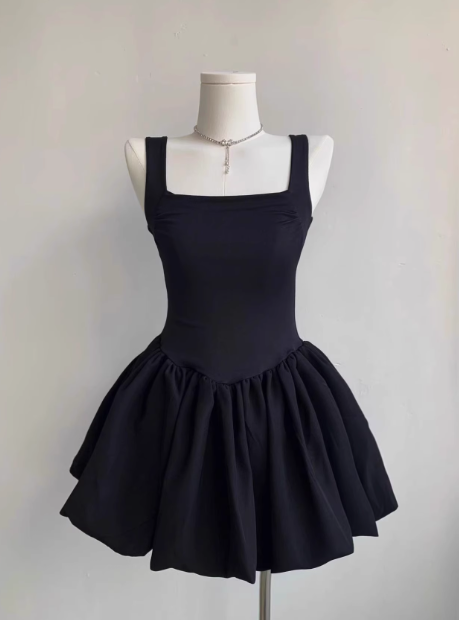 Sweet Square Neck Sleeveless Waist Ballet Puffy Birthday Tutu Homecoming Dress