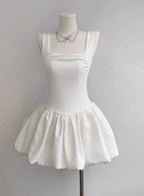 Sweet Square Neck Sleeveless Waist Ballet Puffy Birthday Tutu Homecoming Dress