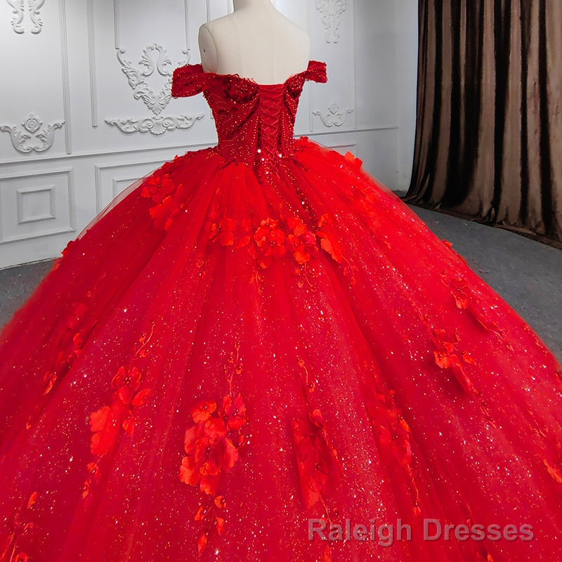Sweet Valentine Red Quinceanera Dress