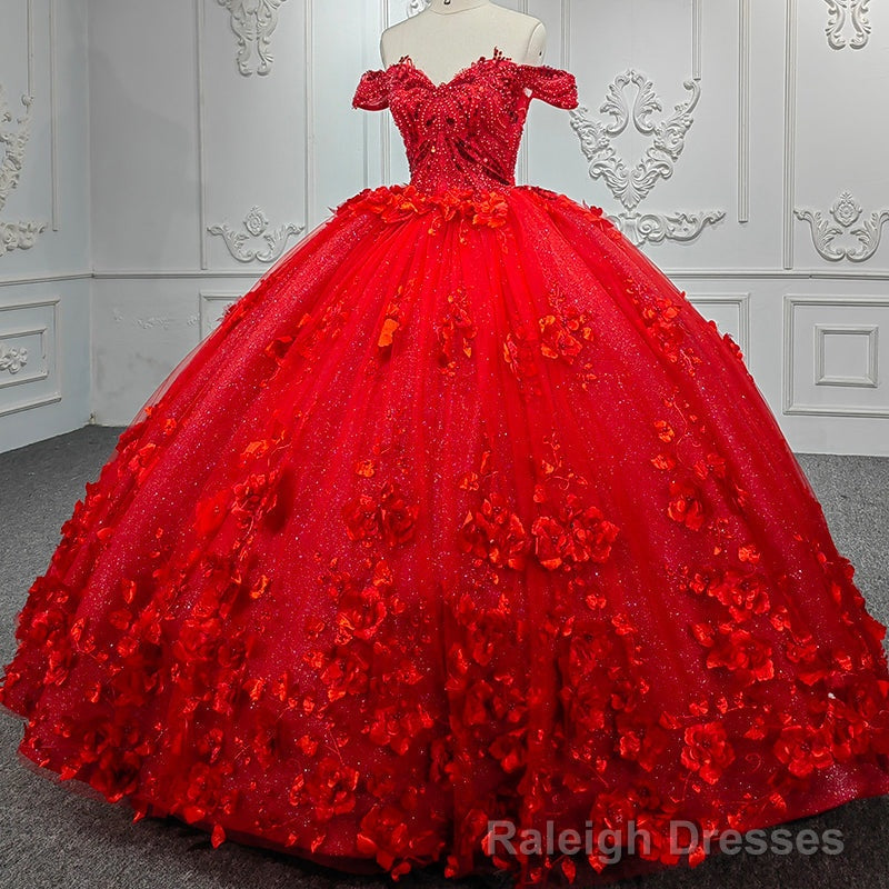 Sweet Valentine Red Quinceanera Dress