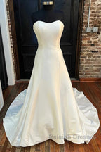 Sweetheart A-Line Long Wedding Dress