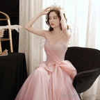 Sweetheart A Line Pink Formal Dress Sweet Birthday Party Dress