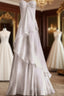 Sweetheart A Line White Long Prom Dresses Party Dresses