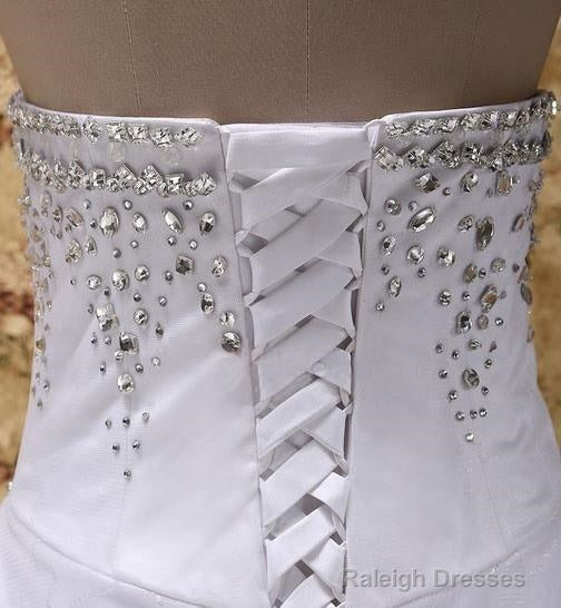 Sweetheart Ball Gown Watteau Train Wedding Dress With Appliques Beading