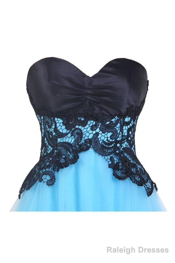 Sweetheart Bridesmaid Short Prom Dresses Blue Homecoming Dresses
