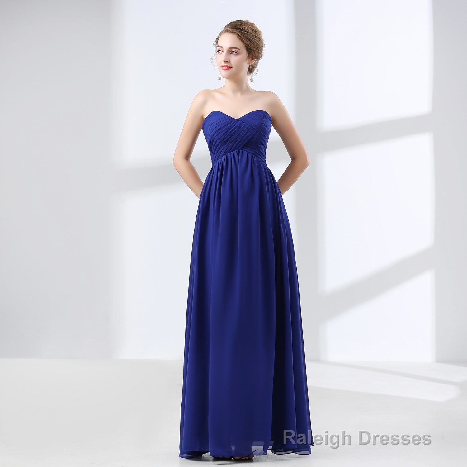 Sweetheart Chiffon A Line Bridesmaids Dresses Main image