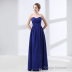 Sweetheart Chiffon A Line Bridesmaids Dresses