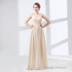 Sweetheart Chiffon A Line Bridesmaids Dresses
