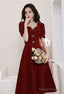 Sweetheart Graduation Dresses Red Prom Dresses Short Sleeve Homecoming Dresses Custom Made