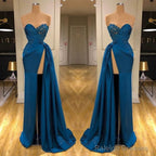 Sweetheart Lace Appliques Prom Dress Long With Split