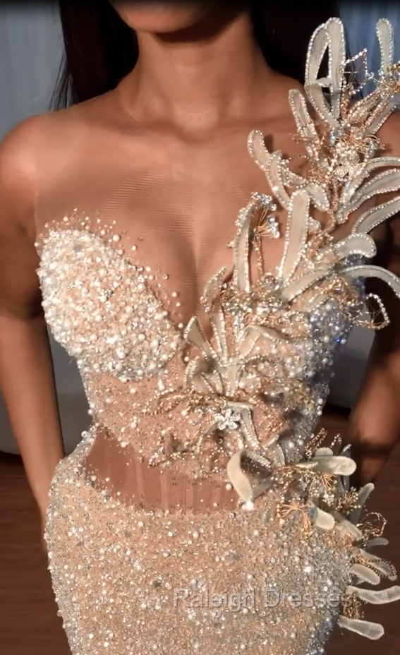 Sweetheart Mermaid Sequins Prom Dress Long With Slit