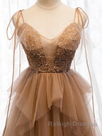 Sweetheart Neck Floor Length Champagne Lace Prom Dress Long Champagne Lace Prom Dress