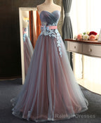 Sweetheart Neck Tulle Long Prom Dress, Evening Dress