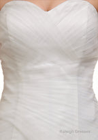 Sweetheart Off The Shoulder Pleated Mermaid Simple Wedding Dresses