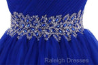 Sweetheart Royal Blue Homecoming Dress Short Prom Dress With Beading