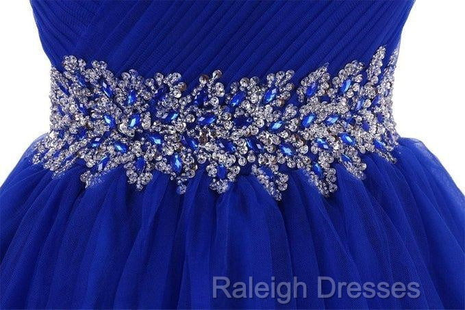 Sweetheart Royal Blue Homecoming Dress Short Prom Dress With Beading