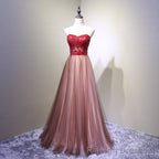 Sweetheart Tulle Prom Dress , Charming Handmade Prom Gowns, Prom Dress