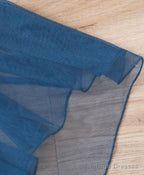 Teal Spaghetti Strap Chiffon Beaded Appliqu Long Prom Dress Evening Dress