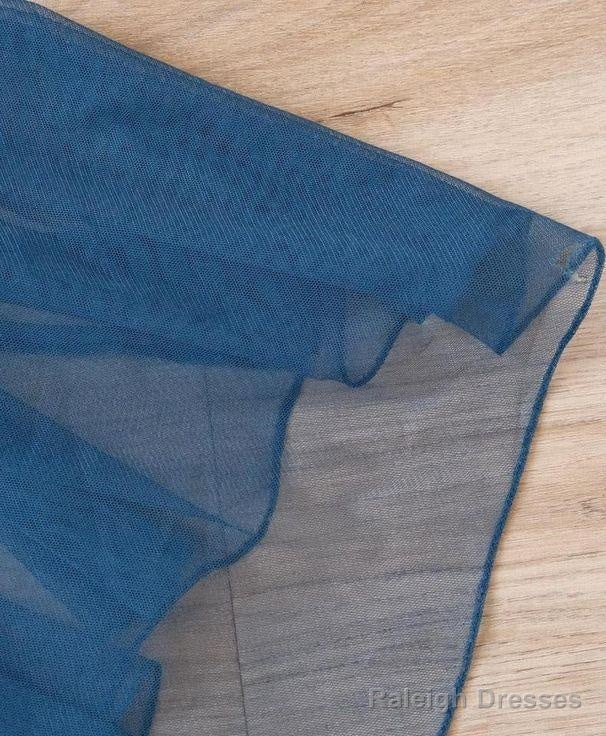 Teal Spaghetti Strap Chiffon Beaded Appliqu Long Prom Dress Evening Dress