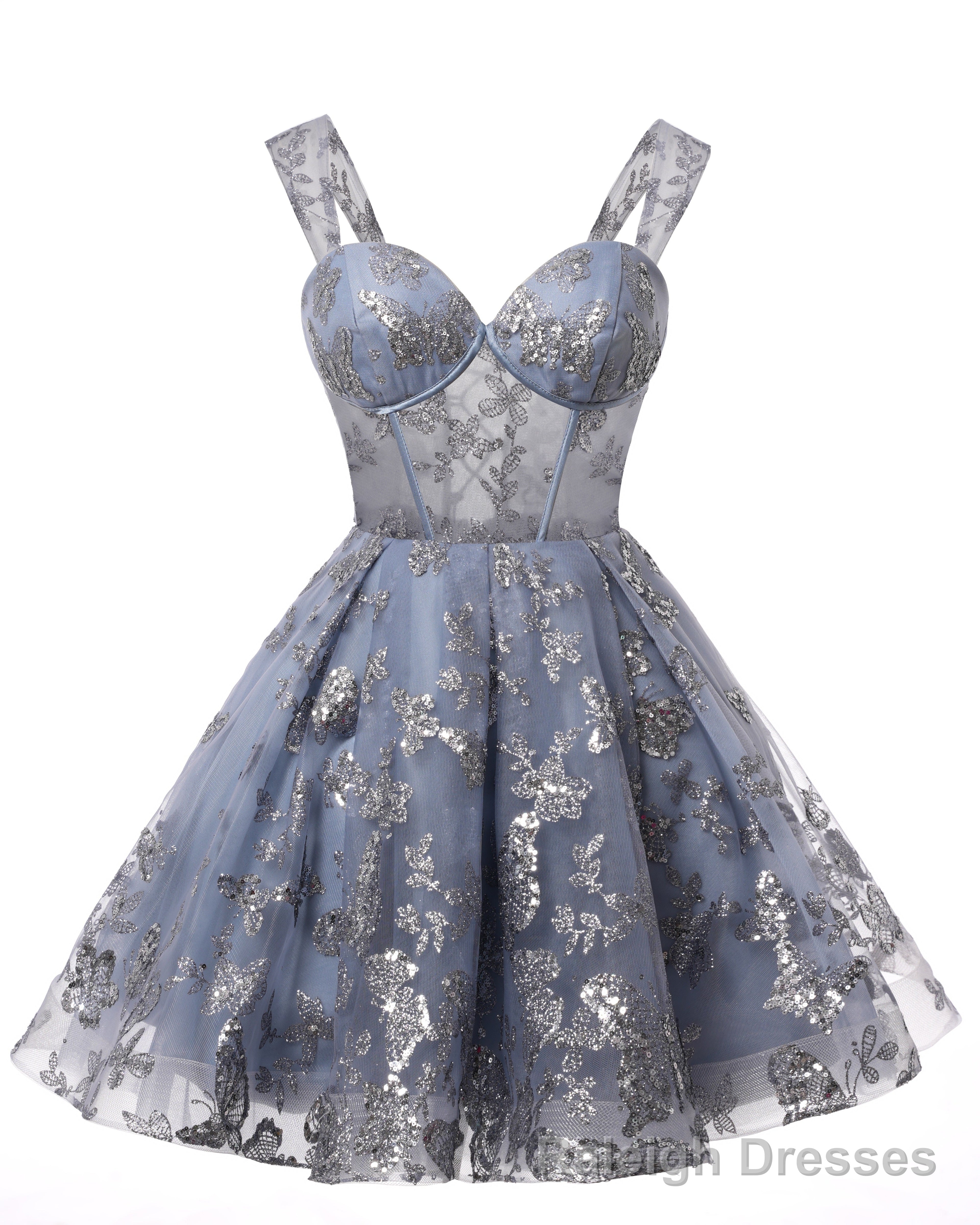 Teens Sparkly Tulle Emerald Green Homecoming Dresses Spaghetti Straps Short Cocktail Prom Prom Dress