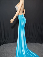 Tight Blue Mini Homecoming Dresses Prom Dresses