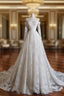 Timeless A Line Off The Shoulder White Lace Long Sleeves Wedding Dresses Bridal Dress