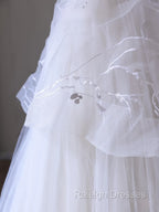 Timeless Ball Gown Jewel Neckline Sequin Sleeveless Wedding Dress Bridal Dresses