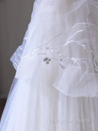 Timeless Ball Gown Jewel Neckline Sequin Sleeveless Wedding Dresses Bridal Dress