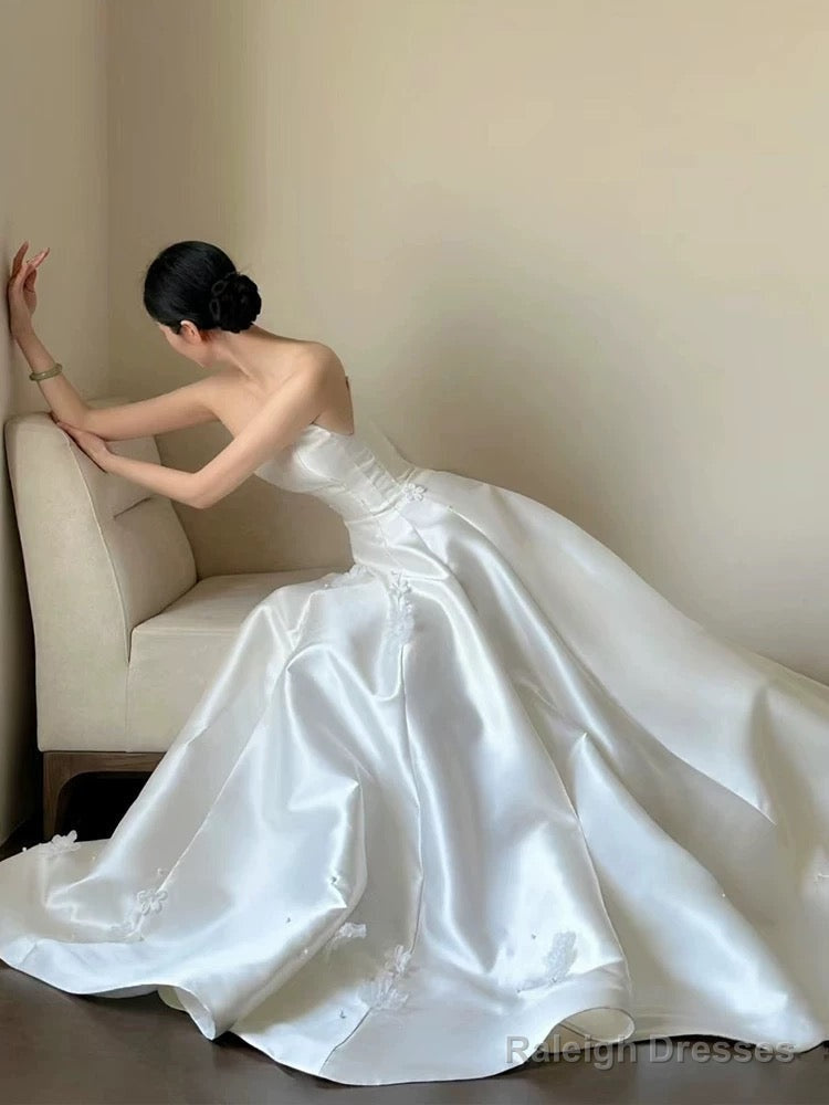 Timeless Ball Gowns Off The Shoulder White Tulle Long Wedding Dress Bridal Dresses
