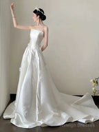 Timeless Ball Gowns Off The Shoulder White Tulle Long Wedding Dress Bridal Dresses