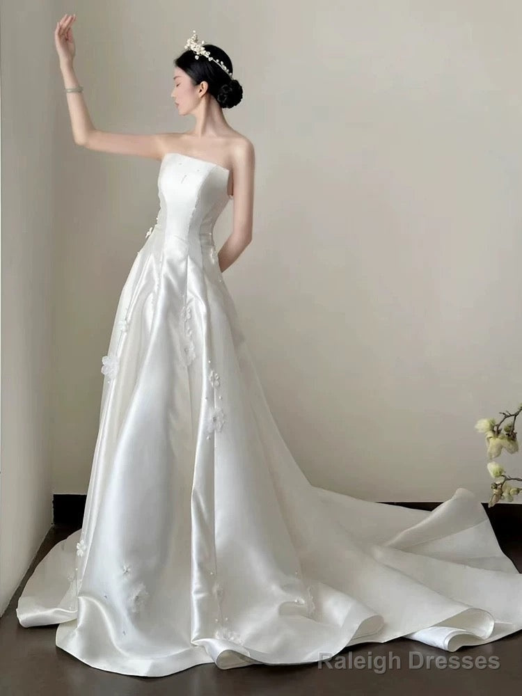 Timeless Ball Gowns Off The Shoulder White Tulle Long Wedding Dress Bridal Dresses