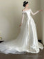 Timeless Ball Gowns Off The Shoulder White Tulle Long Wedding Dress Bridal Dresses
