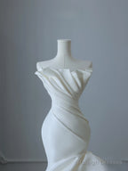 Timeless Mermaid Strapless Ivory Ruffles Long Wedding Dress Bridal Dresses