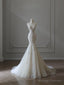 Timeless Mermaid Sweetheart Lace White Wedding Dresses Brides Dress
