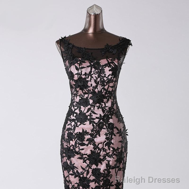 Top Black Lace Mermaid Prom Gown Sleeveless Secondary image