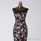 Top Black Lace Mermaid Prom Gown Sleeveless