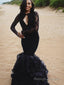 Trumpet/Mermaid Jewel Floor Length Lace Prom Dresses
