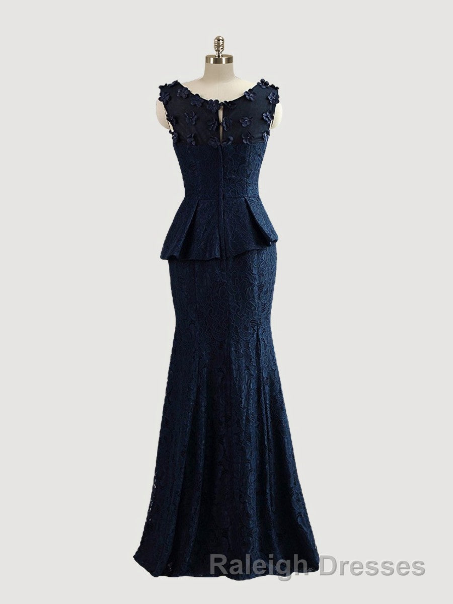 Trumpet/Mermaid Scoop Floor-Length Lace Mother of the Bride Dresses With Applique Secondary image