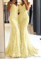 Trumpet/Mermaid Sweetheart Sleeveless Long/Floor-Length Tulle Prom Dresses With Appliqued