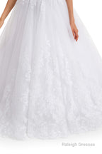 Tulle Backless Appliques beading Wedding Dresses