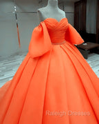 Tulle Ball Gown Puffy Sleeve Dress