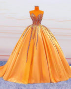 Tulle Ball Gown Sweetheart Beaded Corset Dresses