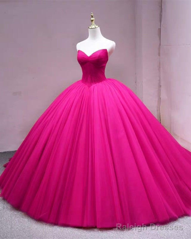 Tulle Corset Ball Gowns Quinceanera Dress Pleated V Neck