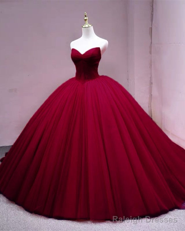 Tulle Corset Ball Gowns Quinceanera Dress Pleated V Neck