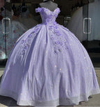 Tulle Princess Off Shoulder Long Prom Dresses Long Strapless Pink Flower Appliqu¨¦S Prom Dresses